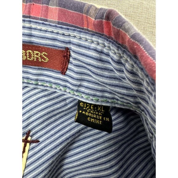 Z Brand Western Pearl Snap Short Mens Size XL Plaid Embroidered - Picture 13 of 16